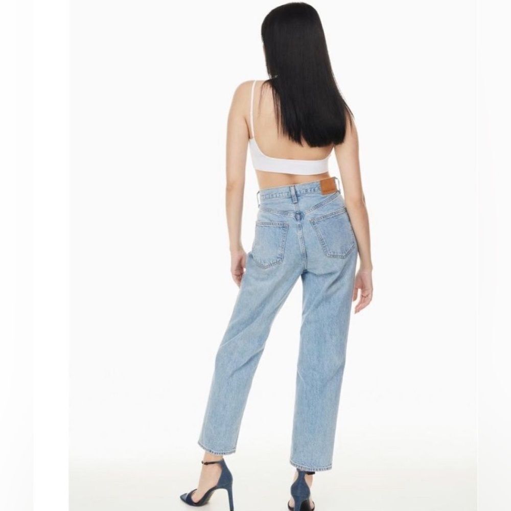 Aritzia Denim forum joni high rise loose jeans light blue size 25